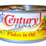 CENTURY TUNA,  FLAKES IN OIL 180gr
