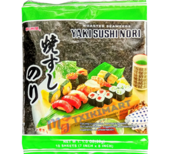 YAKI SUSHI NORI ROASTED SEAWEED (10sheets) 28gr