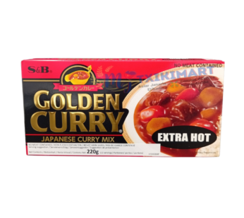 S&B GOLDEN CURRY,PASTILLAS DE CURRY JAPONÉS  EXTRA PICANTE 220 g 12 UNI