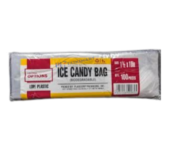 ICE CANDY BAG BIODEGRADABLE  100 uni size:1 ½ x 10 in