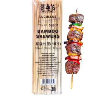 BAMBOO SKEWERS 25 cm 100 pcs