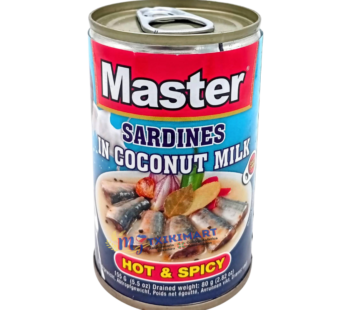 MASTER SARDINES IN COCONUT MILK HOT & SPICY 155gr