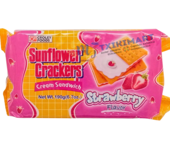 strawberry sunflower crakers cream 190gr