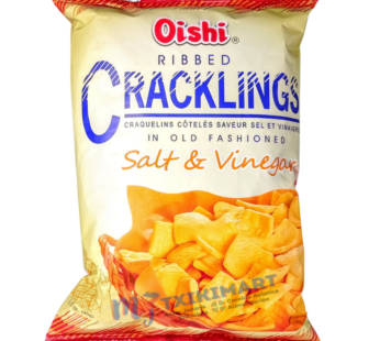 OISHI RIBBED CRACKLINGS SALT & VINEGAR 90gr