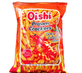 OISHI PRAWN CRAKERS SWEET & EXTRA HOT 90gr