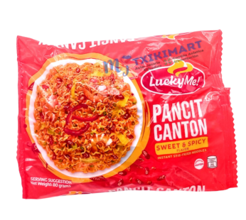 Lucky Me Pancit Canton Sweet Spicy 80gr stir fried Noodles