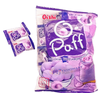 Oishi O Puff Malvaviscos Rellenos De Crema De Ube 84G